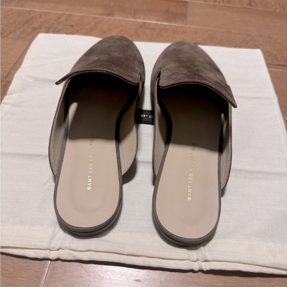 Absolutely GORGEOUS Want Les Essentiels 🥰 Nubuck LEATHER Mules NEW with Dustbag - Picture 6 of 10